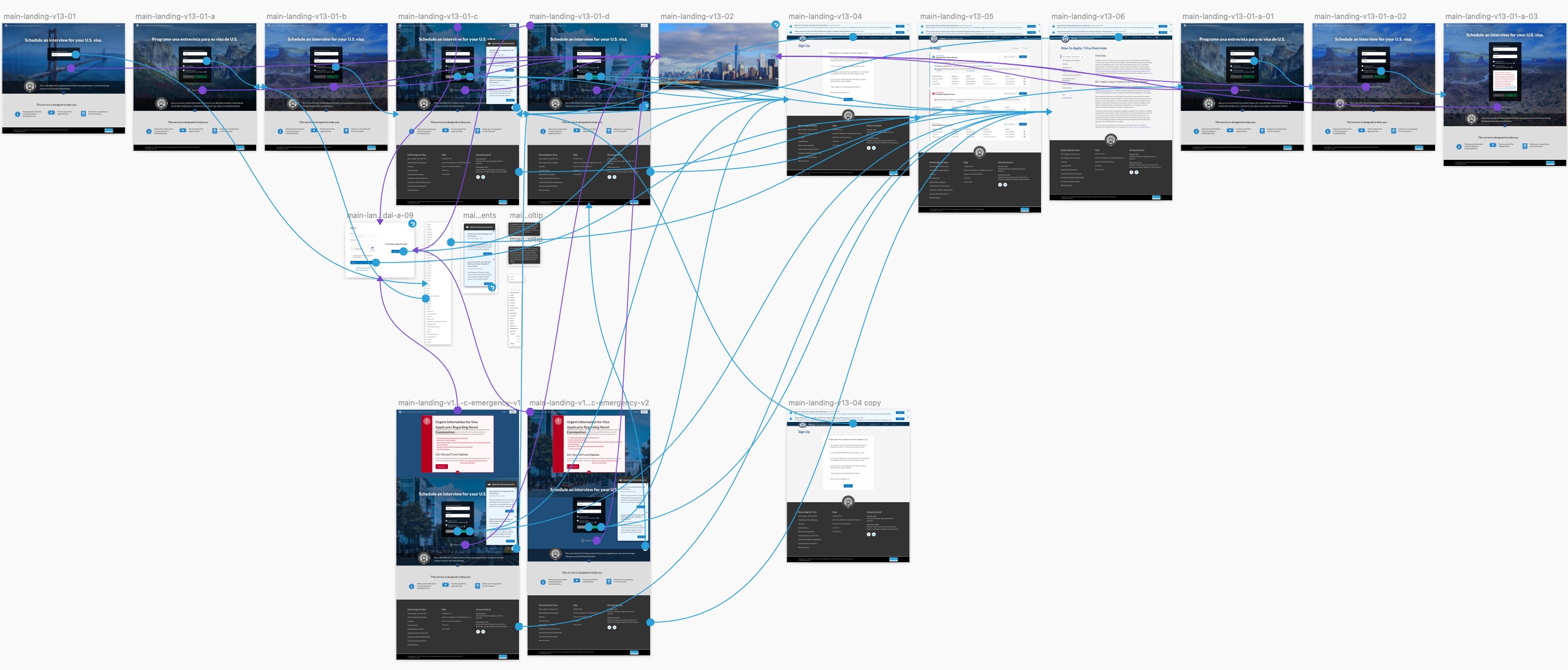 AIS home page Sketch prototype