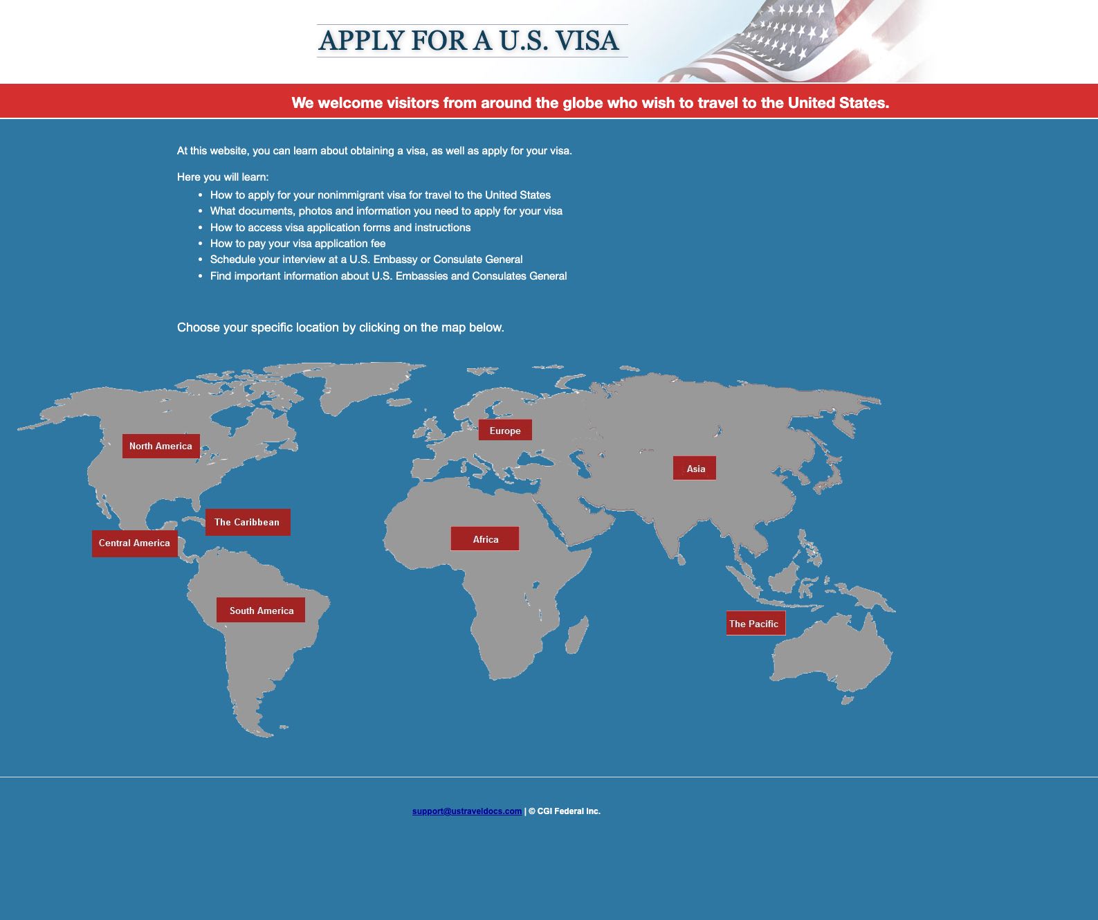 CGI's Visa Ops Home Page